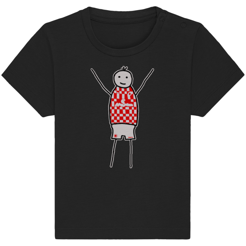 Mainz Fan-T-Shirt Strichmännchen - Baby Organic Shirt