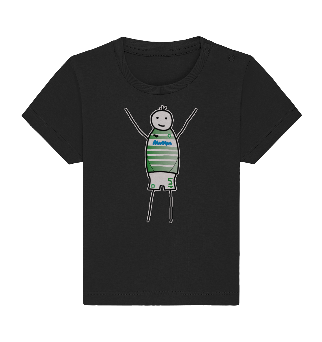 Fürth Fan-T-Shirt Strichmännchen - Baby Organic Shirt Fürth Fan-T-Shirt Strichmännchen - Baby Organic Shirt