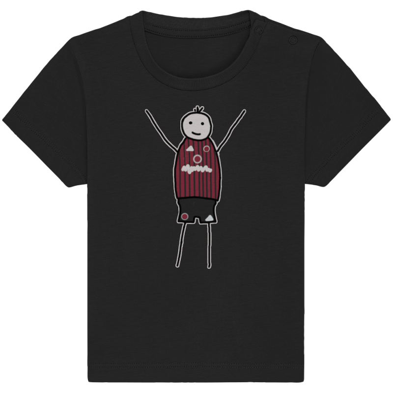 Nürnberg Fan-T-Shirt Strichmännchen - Baby Organic Shirt Nürnberg Fan-T-Shirt Strichmännchen - Baby Organic Shirt