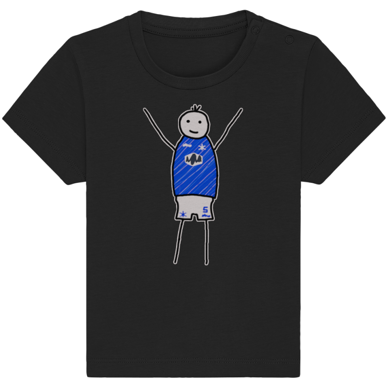 Darmstadt Fan-T-Shirt Strichmännchen - Baby Organic Shirt Darmstadt Fan-T-Shirt Strichmännchen - Baby Organic Shirt