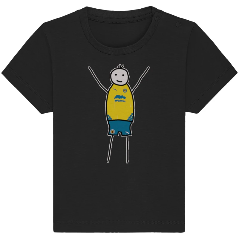 Braunschweig Fan-T-Shirt Strichmännchen - Baby Organic Shirt