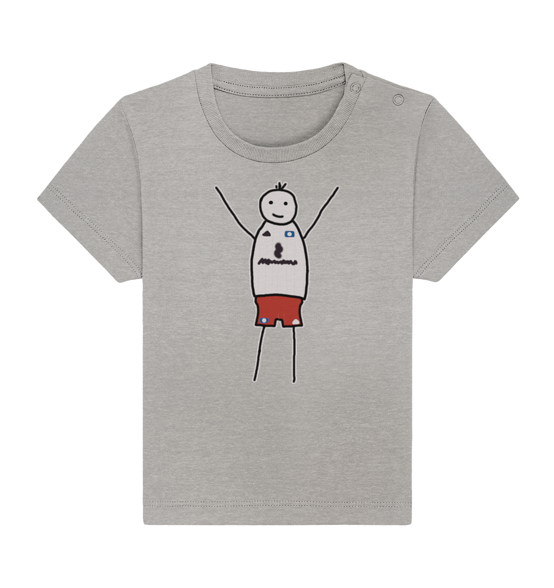 Hamburg Fan-T-Shirt Strichmänchen - Baby Organic Shirt Hamburg Fan-T-Shirt Strichmänchen - Baby Organic Shirt