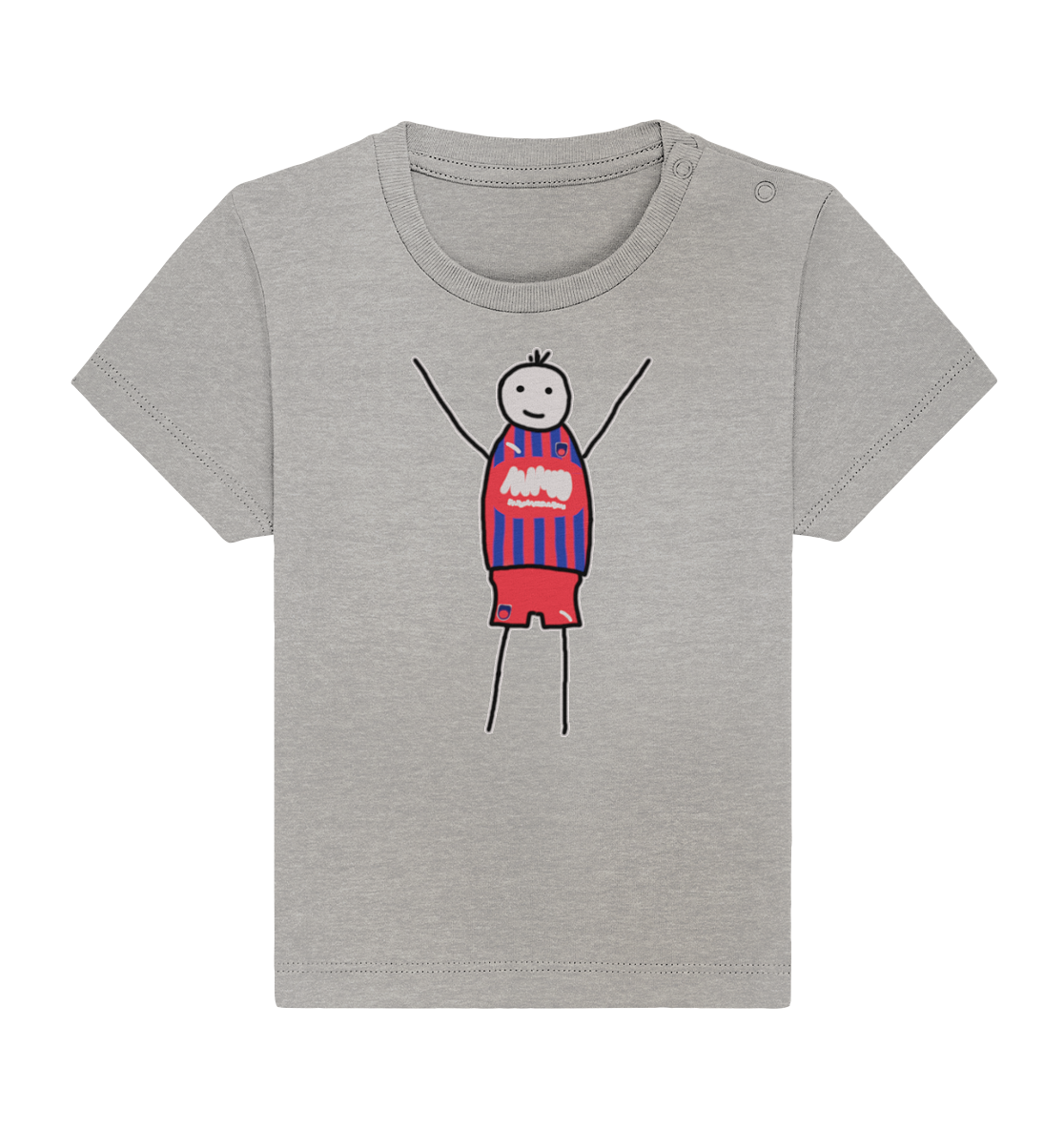 Heidenheim Fan-T-Shirt Strichmännchen - Baby Organic Shirt Heidenheim Fan-T-Shirt Strichmännchen - Baby Organic Shirt