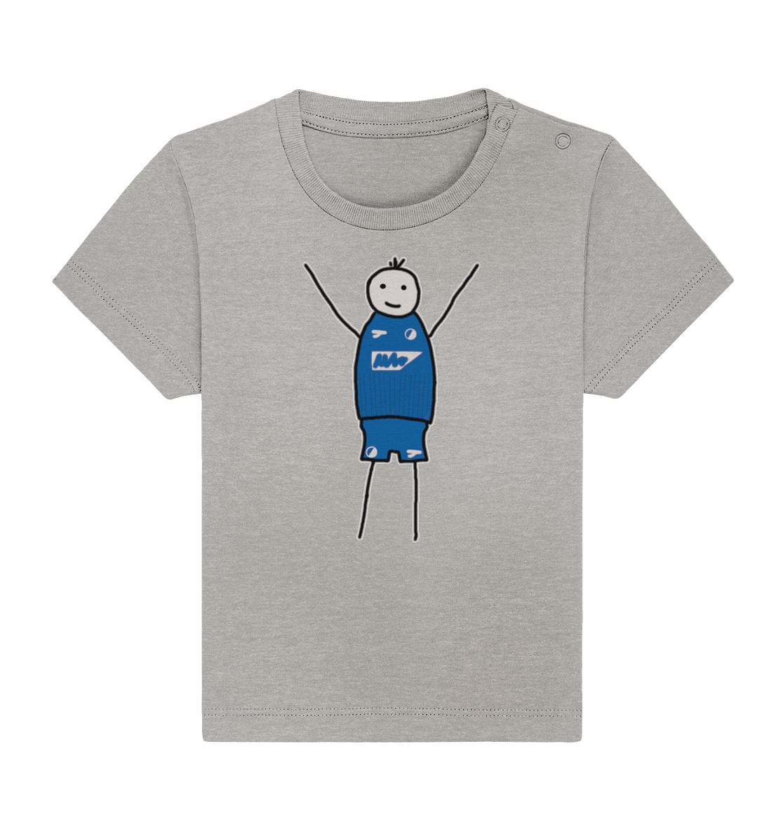 Hoffenheim Fan-T-Shirt Strichmänchen - Baby Organic Shirt Hoffenheim Fan-T-Shirt Strichmänchen - Baby Organic Shirt