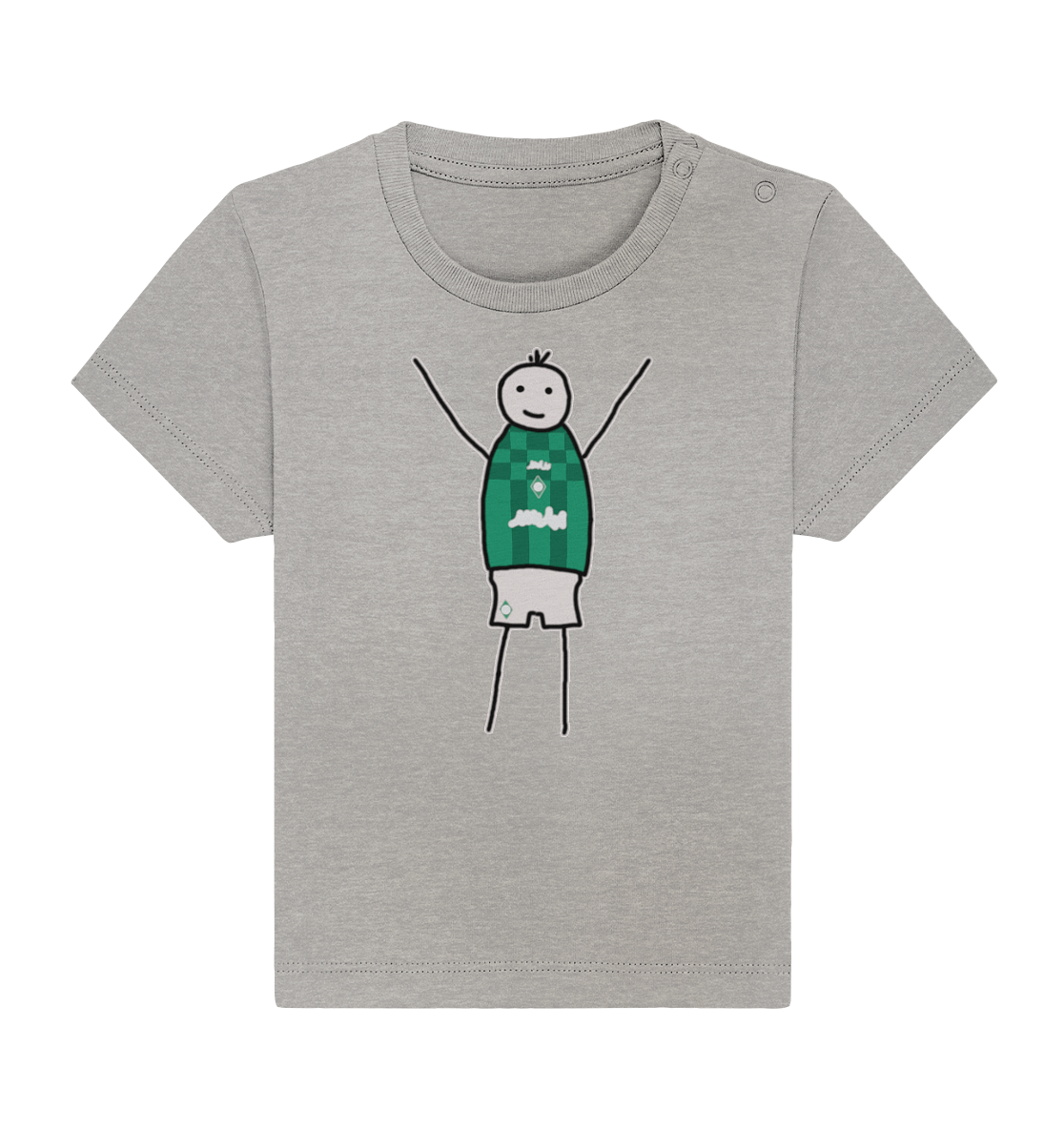 Bremen Fan-T-Shirt Strichmännchen - Baby Organic Shirt Bremen Fan-T-Shirt Strichmännchen - Baby Organic Shirt