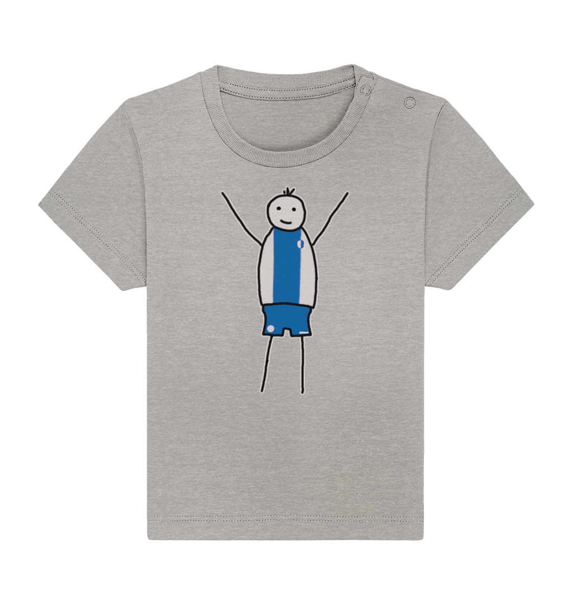 Magdeburg Fan-T-Shirt Strichmännchen - Baby Organic Shirt Magdeburg Fan-T-Shirt Strichmännchen - Baby Organic Shirt