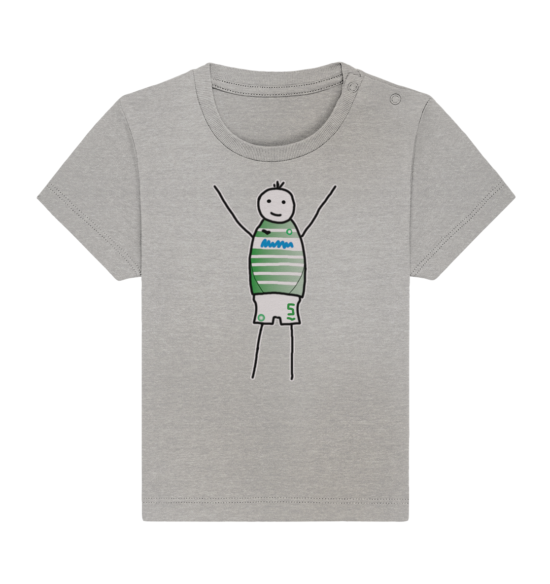 Fürth Fan-T-Shirt Strichmännchen - Baby Organic Shirt Fürth Fan-T-Shirt Strichmännchen - Baby Organic Shirt