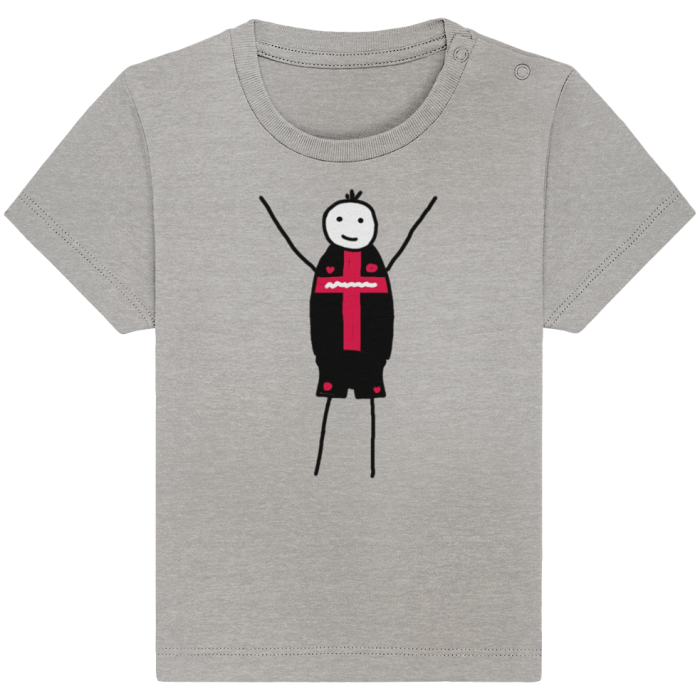 Leverkusen Fan-T-Shirt Strichmännchen - Baby Organic Shirt