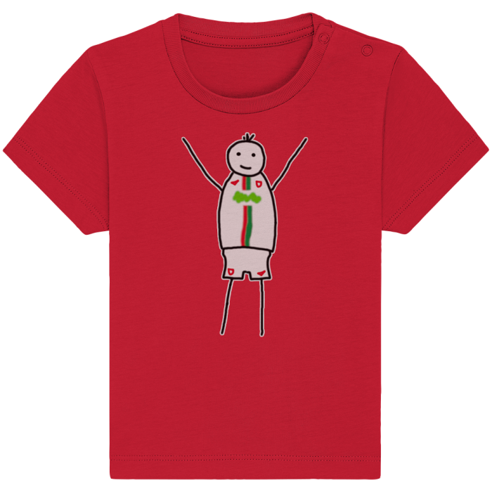 Augsburg Fan-T-Shirt Strichmännchen - Baby Organic Shirt