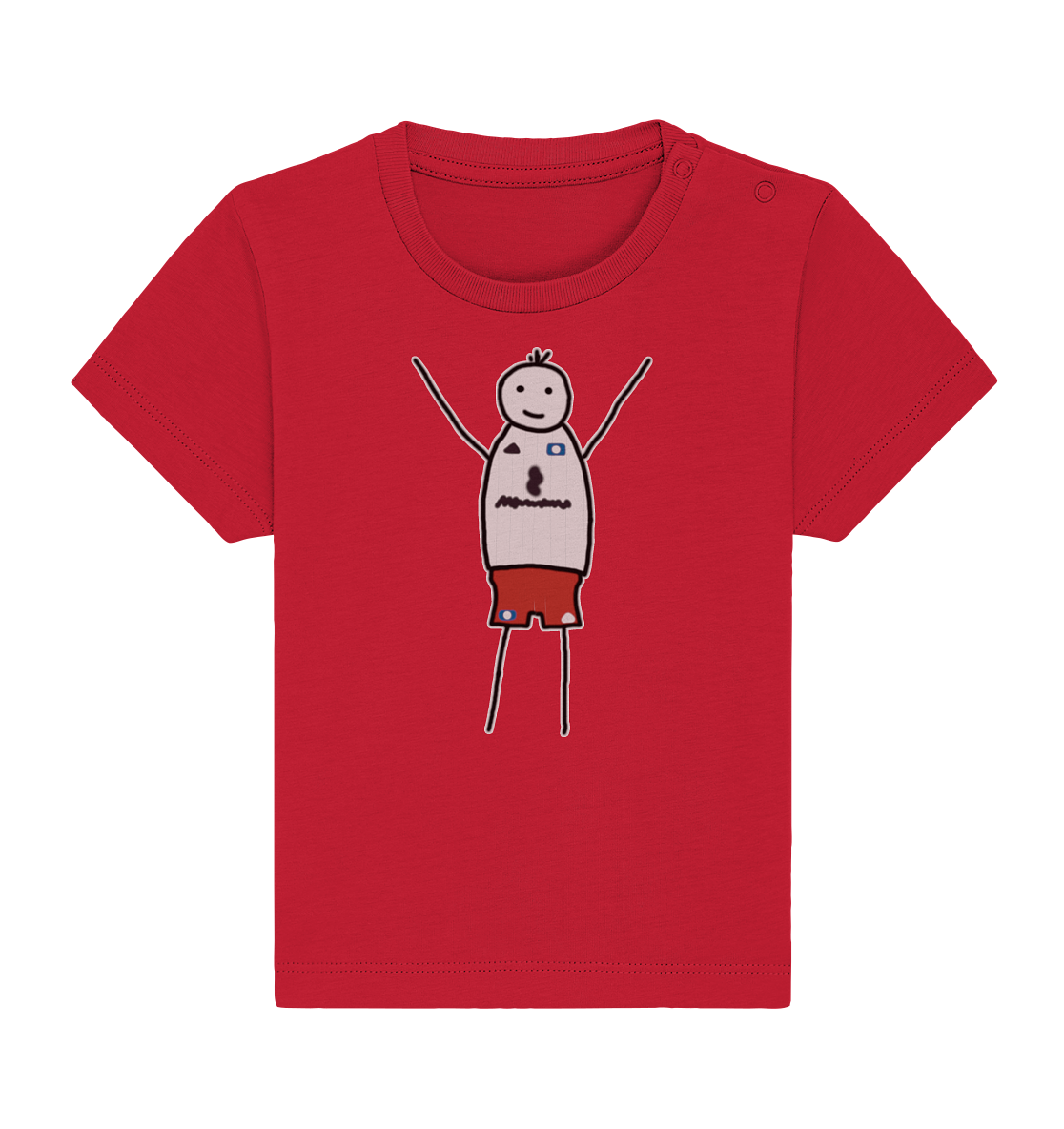 Hamburg Fan-T-Shirt Strichmänchen - Baby Organic Shirt Hamburg Fan-T-Shirt Strichmänchen - Baby Organic Shirt