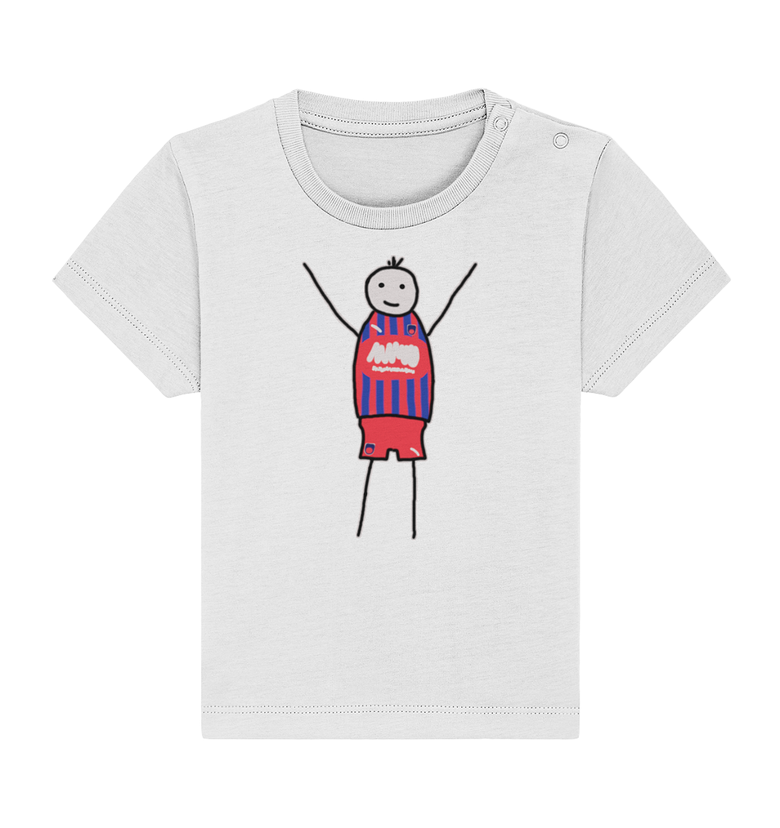 Heidenheim Fan-T-Shirt Strichmännchen - Baby Organic Shirt Heidenheim Fan-T-Shirt Strichmännchen - Baby Organic Shirt
