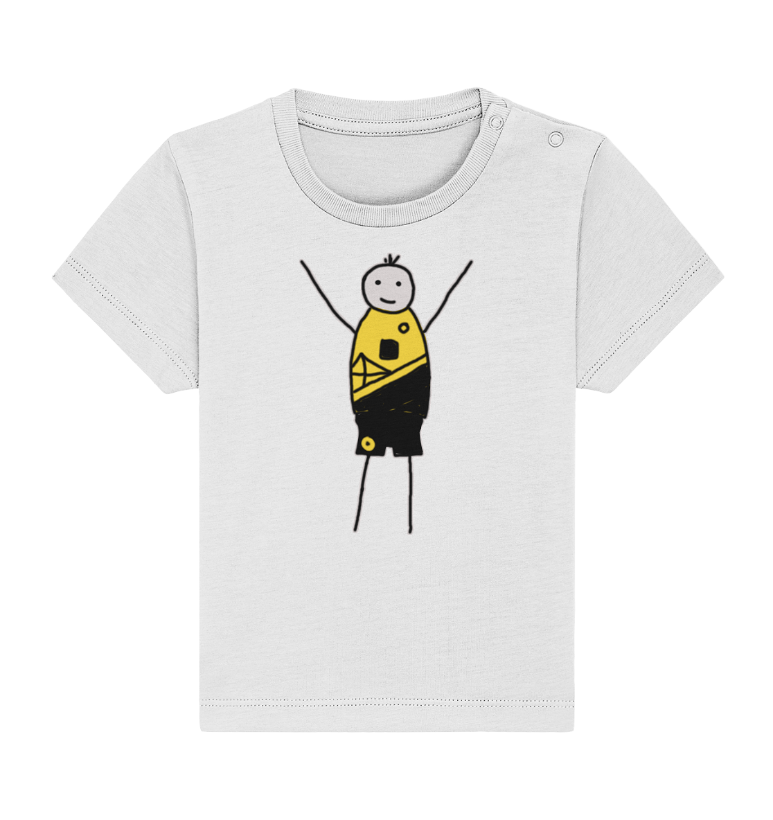 Dortmund Fan-T-Shirt Strichmännchen - Baby Organic Shirt Dortmund Fan-T-Shirt Strichmännchen - Baby Organic Shirt