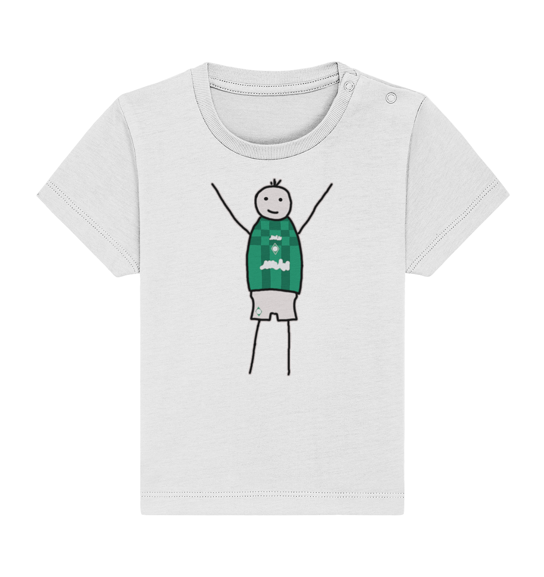 Bremen Fan-T-Shirt Strichmännchen - Baby Organic Shirt Bremen Fan-T-Shirt Strichmännchen - Baby Organic Shirt
