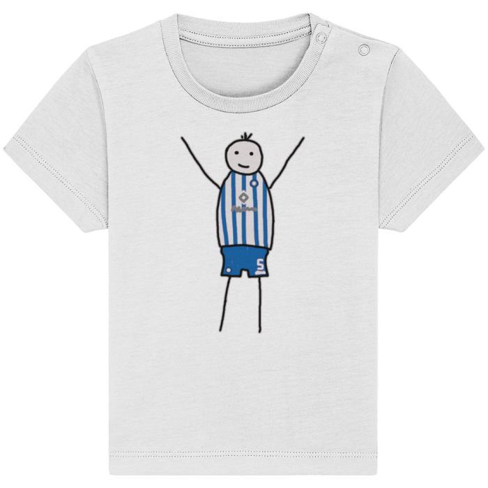 Karlsruhe Fan T-Shirt Strichmännchen - Baby Organic Shirt