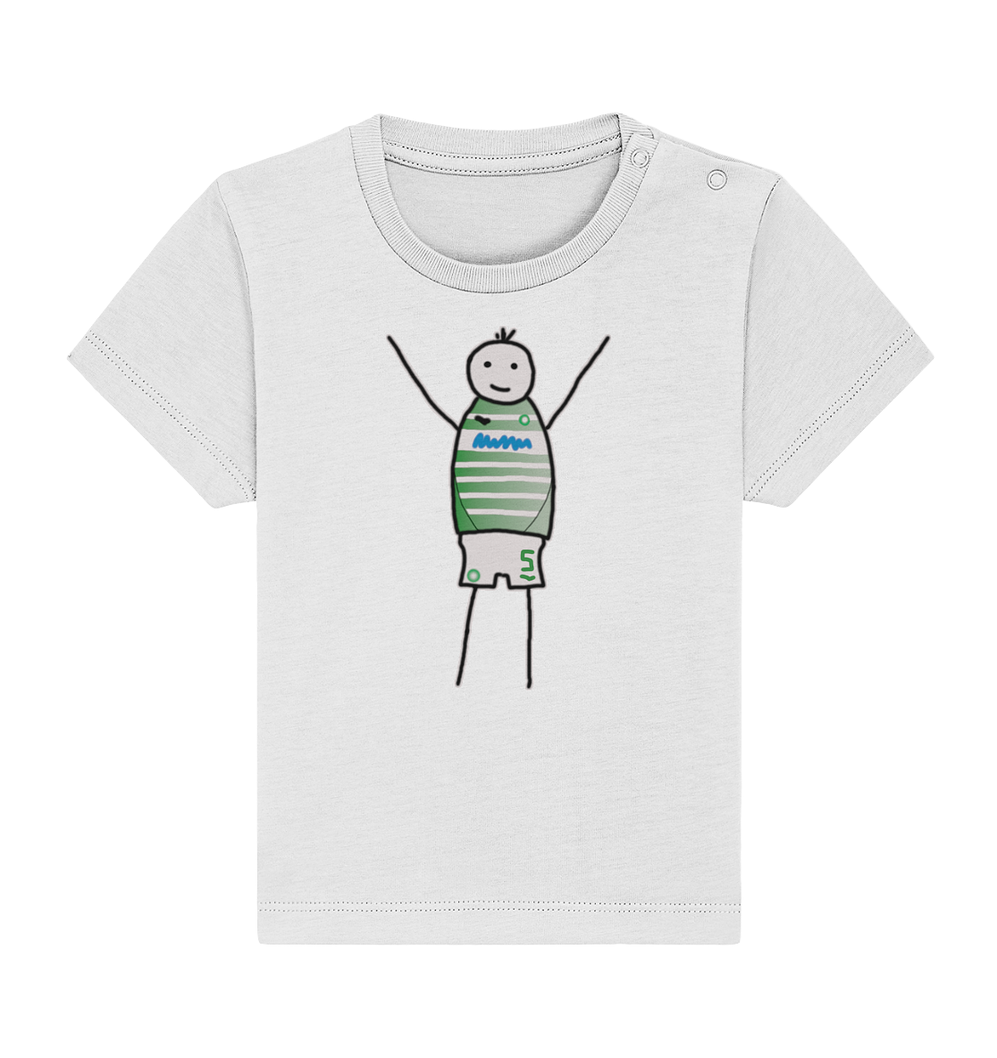Fürth Fan-T-Shirt Strichmännchen - Baby Organic Shirt Fürth Fan-T-Shirt Strichmännchen - Baby Organic Shirt