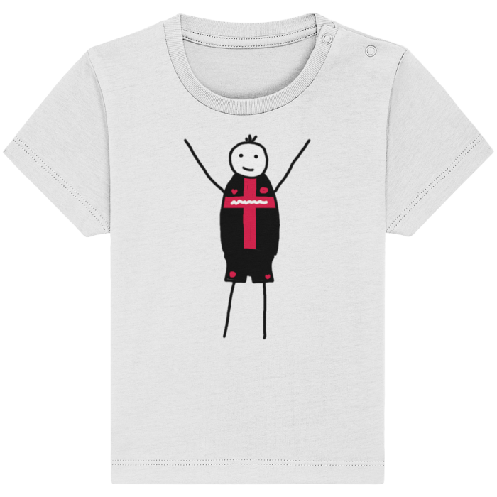 Leverkusen Fan-T-Shirt Strichmännchen - Baby Organic Shirt
