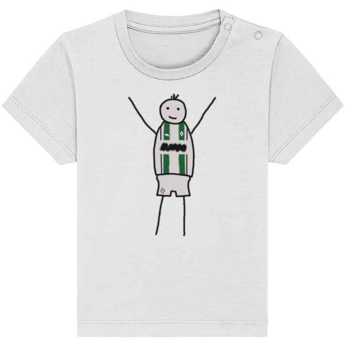 Mönchengladbach Fan-T-Shirt Strichmännchen - Baby Organic Shirt