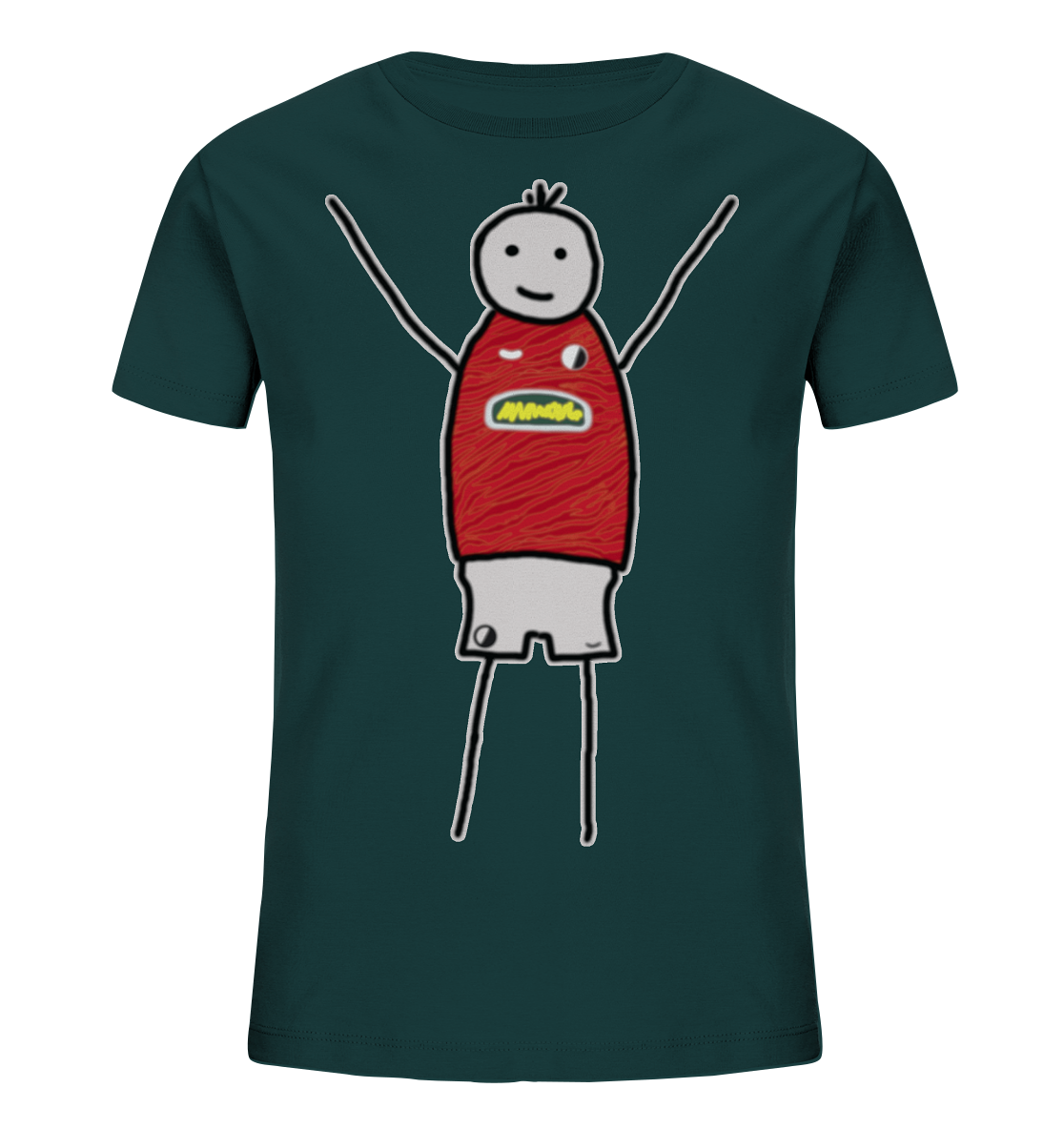 Freiburg Fan-T-Shirt Strichmännchen - Kids Organic Shirt Freiburg Fan-T-Shirt Strichmännchen - Kids Organic Shirt