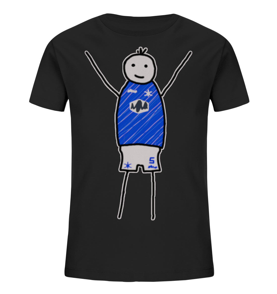 Darmstadt Fan-T-Shirt Strichmännchen - Kids Organic Shirt Darmstadt Fan-T-Shirt Strichmännchen - Kids Organic Shirt