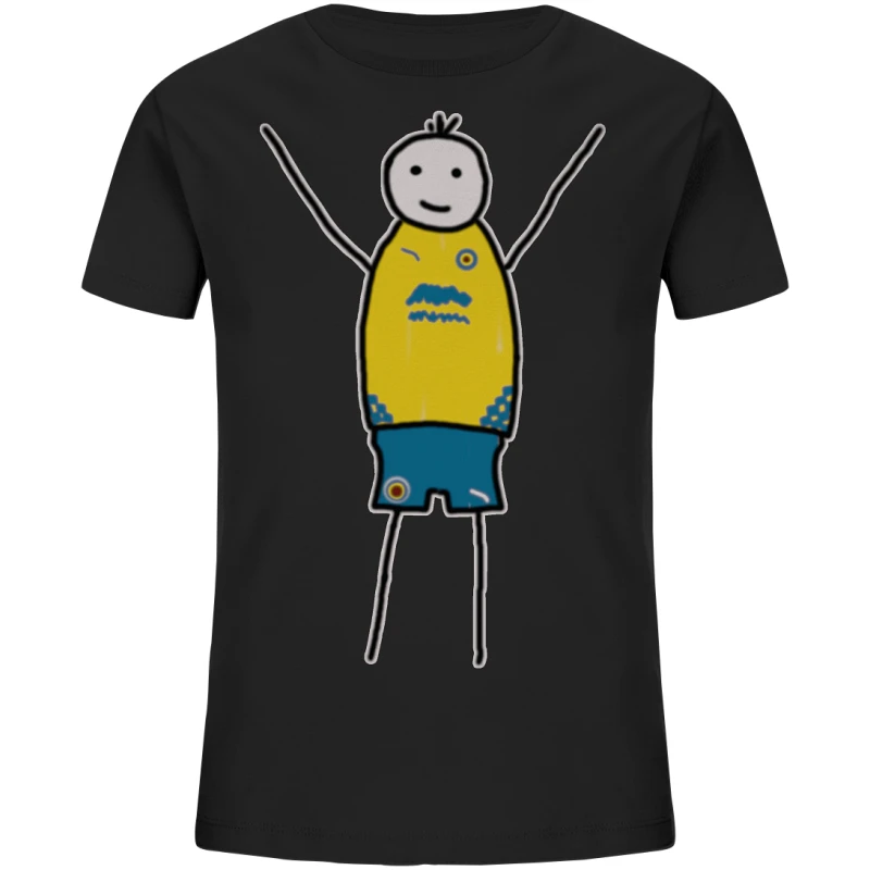 Braunschweig Fan-T-Shirt Strichmännchen - Kids Organic Shirt