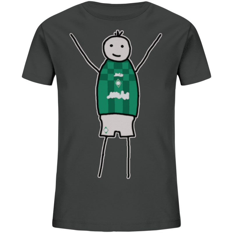 Bremen Fan-T-Shirt Strichmännchen - Kids Organic Shirt