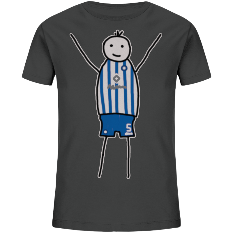 Karlsruhe Fan T-Shirt Strichmännchen - Kids Organic Shirt