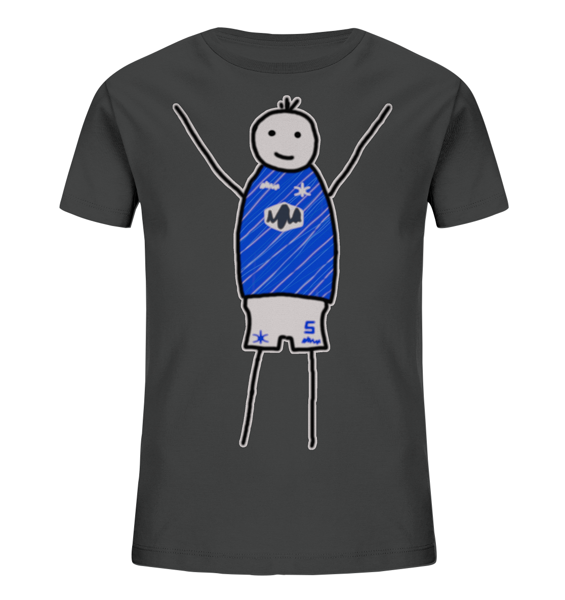 Darmstadt Fan-T-Shirt Strichmännchen - Kids Organic Shirt Darmstadt Fan-T-Shirt Strichmännchen - Kids Organic Shirt