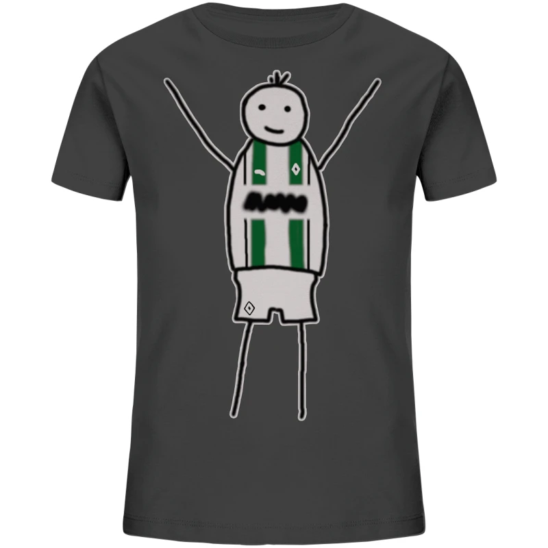 Mönchengladbach Fan-T-Shirt Strichmännchen - Kids Organic Shirt