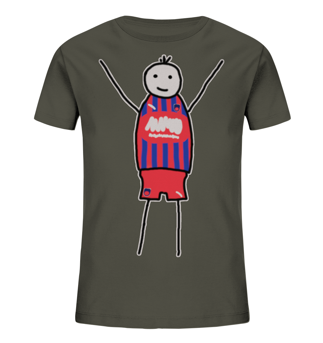 Heidenheim Fan-T-Shirt Strichmännchen - Kids Organic Shirt Heidenheim Fan-T-Shirt Strichmännchen - Kids Organic Shirt