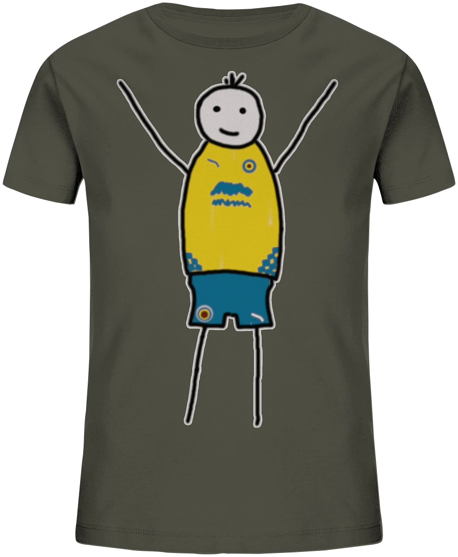 Braunschweig Fan-T-Shirt Strichmännchen - Kids Organic Shirt Braunschweig Fan-T-Shirt Strichmännchen - Kids Organic Shirt