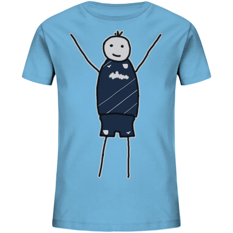 Bochum Fan T-Shirt Strichmännchen - Kids Organic Shirt Bochum Fan T-Shirt Strichmännchen - Kids Organic Shirt