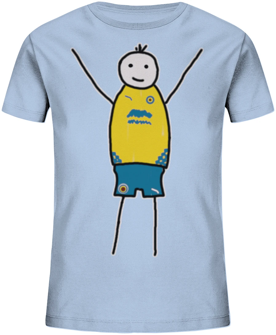 Braunschweig Fan-T-Shirt Strichmännchen - Kids Organic Shirt Braunschweig Fan-T-Shirt Strichmännchen - Kids Organic Shirt