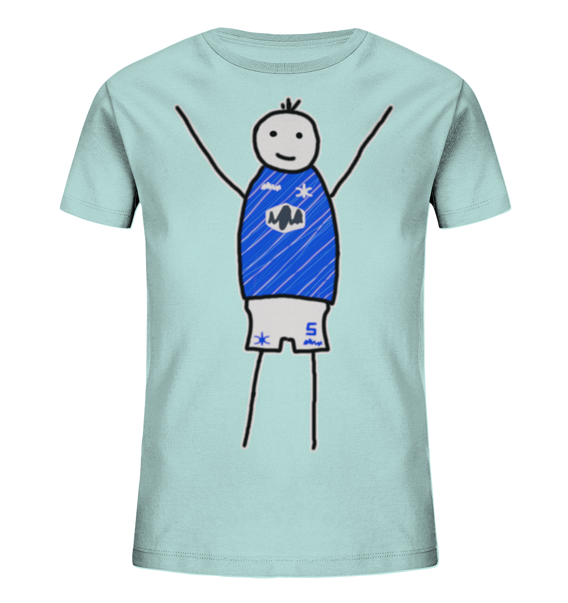 Darmstadt Fan-T-Shirt Strichmännchen - Kids Organic Shirt Darmstadt Fan-T-Shirt Strichmännchen - Kids Organic Shirt