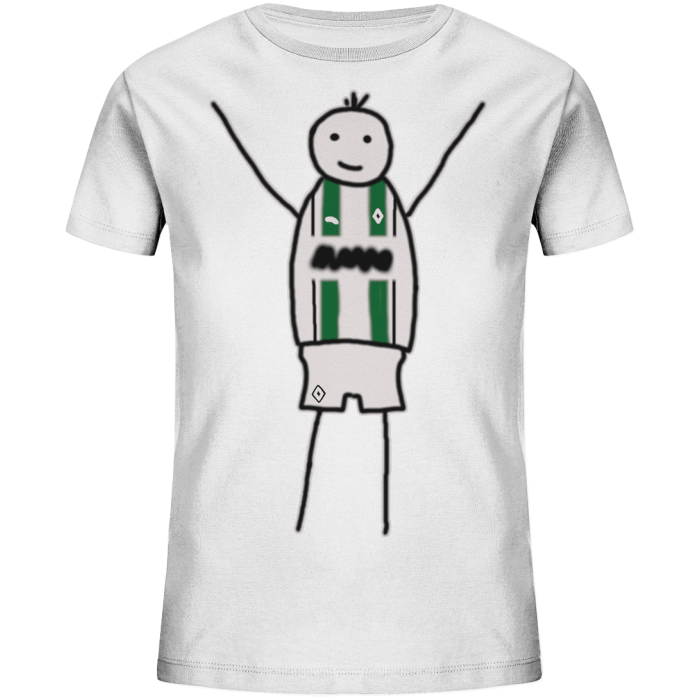 Mönchengladbach Fan-T-Shirt Strichmännchen - Kids Organic Shirt