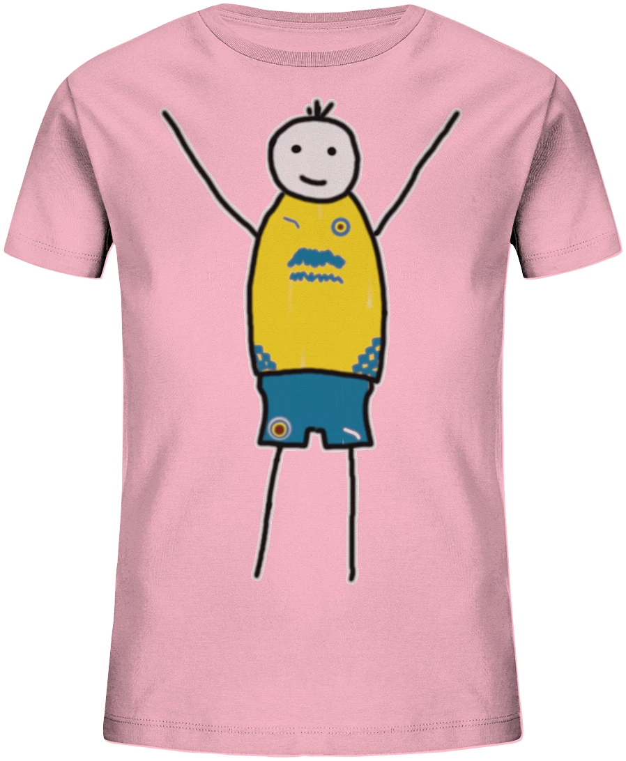 Braunschweig Fan-T-Shirt Strichmännchen - Kids Organic Shirt Braunschweig Fan-T-Shirt Strichmännchen - Kids Organic Shirt