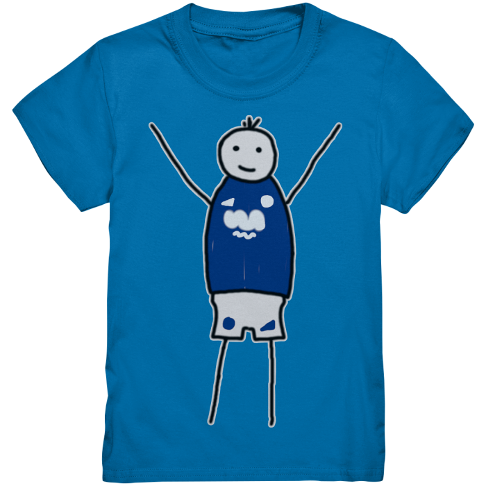 Schalke Fan T-Shirt Strichmännchen - Kids Premium Shirt