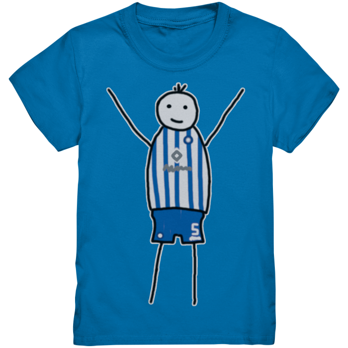Karlsruhe Fan T-Shirt Strichmännchen - Kids Premium Shirt