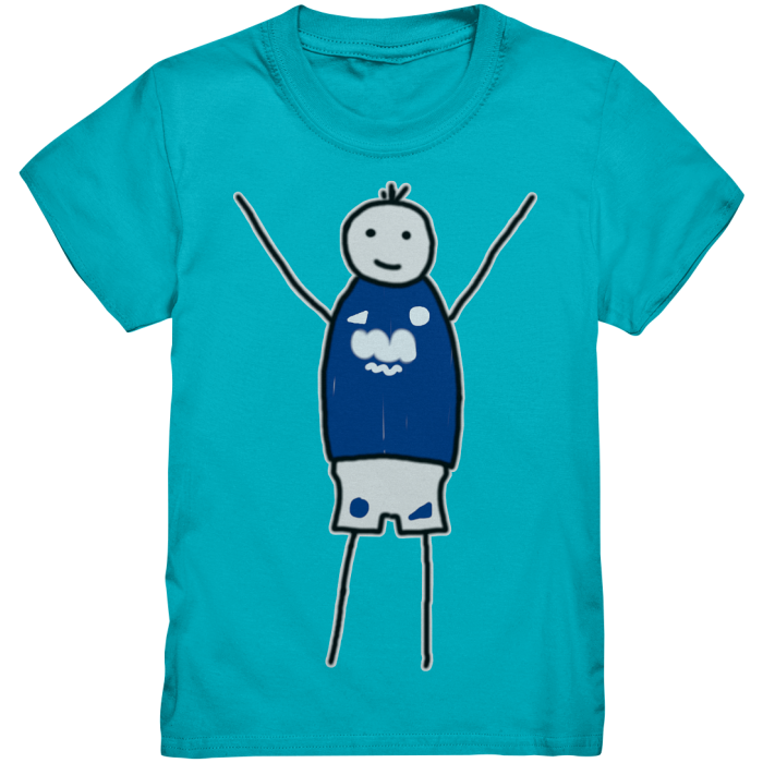 Schalke Fan T-Shirt Strichmännchen - Kids Premium Shirt
