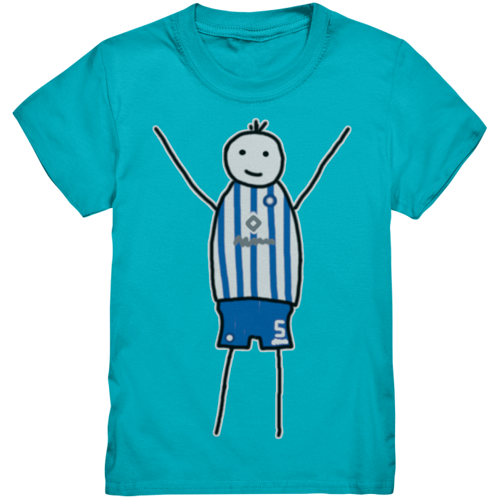 Karlsruhe Fan T-Shirt Strichmännchen - Kids Premium Shirt