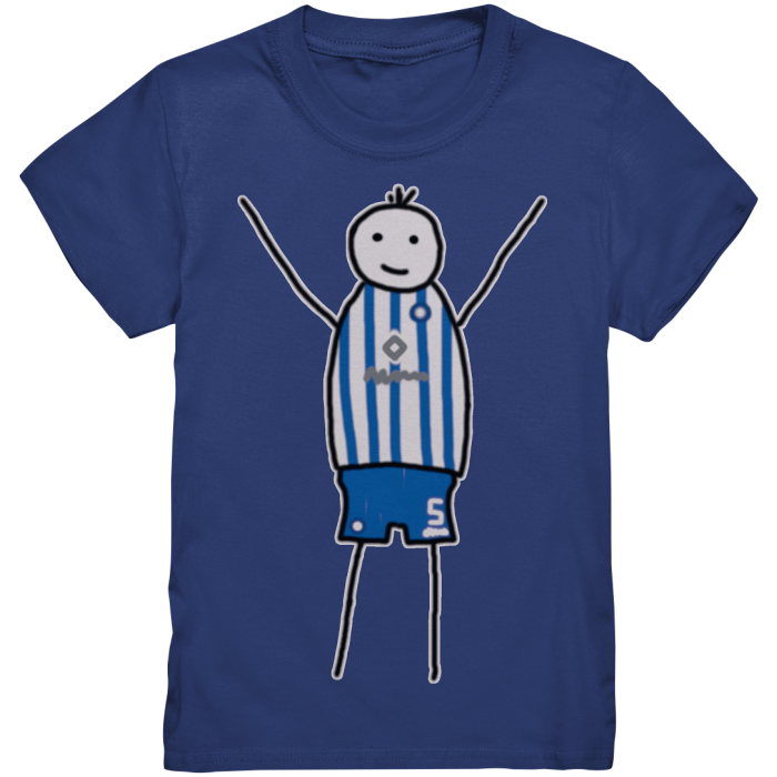 Karlsruhe Fan T-Shirt Strichmännchen - Kids Premium Shirt