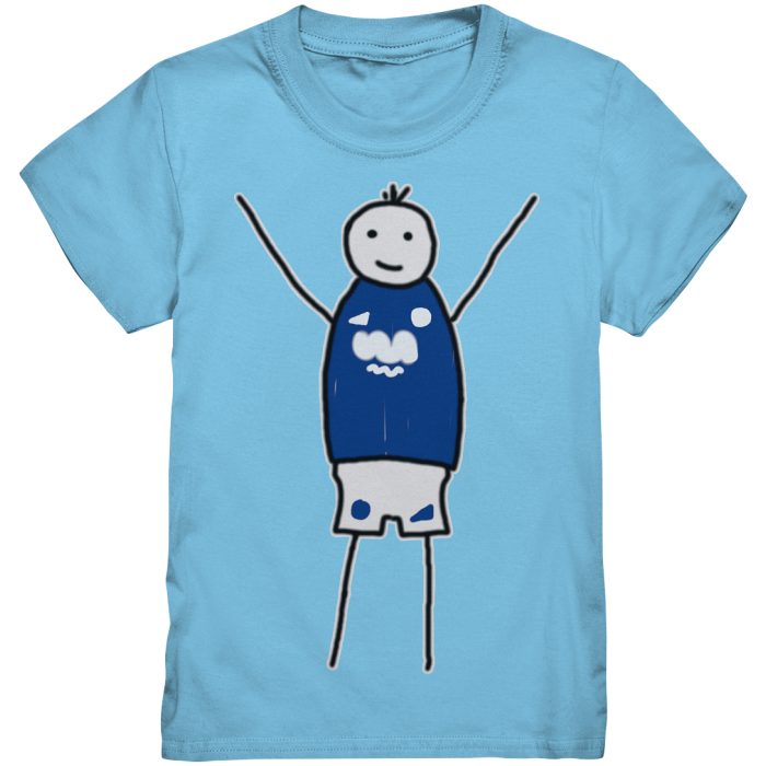 Schalke Fan T-Shirt Strichmännchen - Kids Premium Shirt