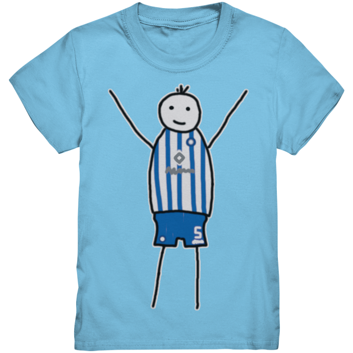 Karlsruhe Fan T-Shirt Strichmännchen - Kids Premium Shirt