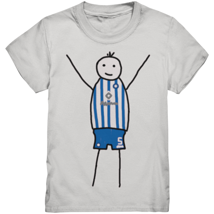 Karlsruhe Fan T-Shirt Strichmännchen - Kids Premium Shirt