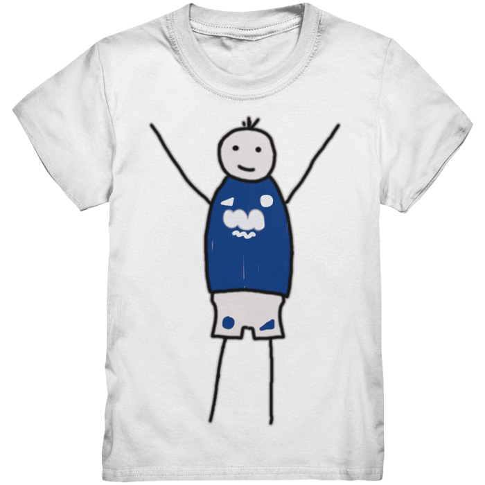 Schalke Fan T-Shirt Strichmännchen - Kids Premium Shirt