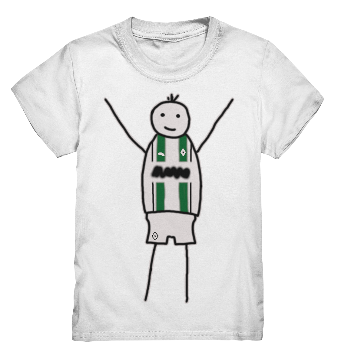 Mönchengladbach Fan-T-Shirt Strichmännchen - Kids Premium Shirt Mönchengladbach Fan-T-Shirt Strichmännchen - Kids Premium Shirt