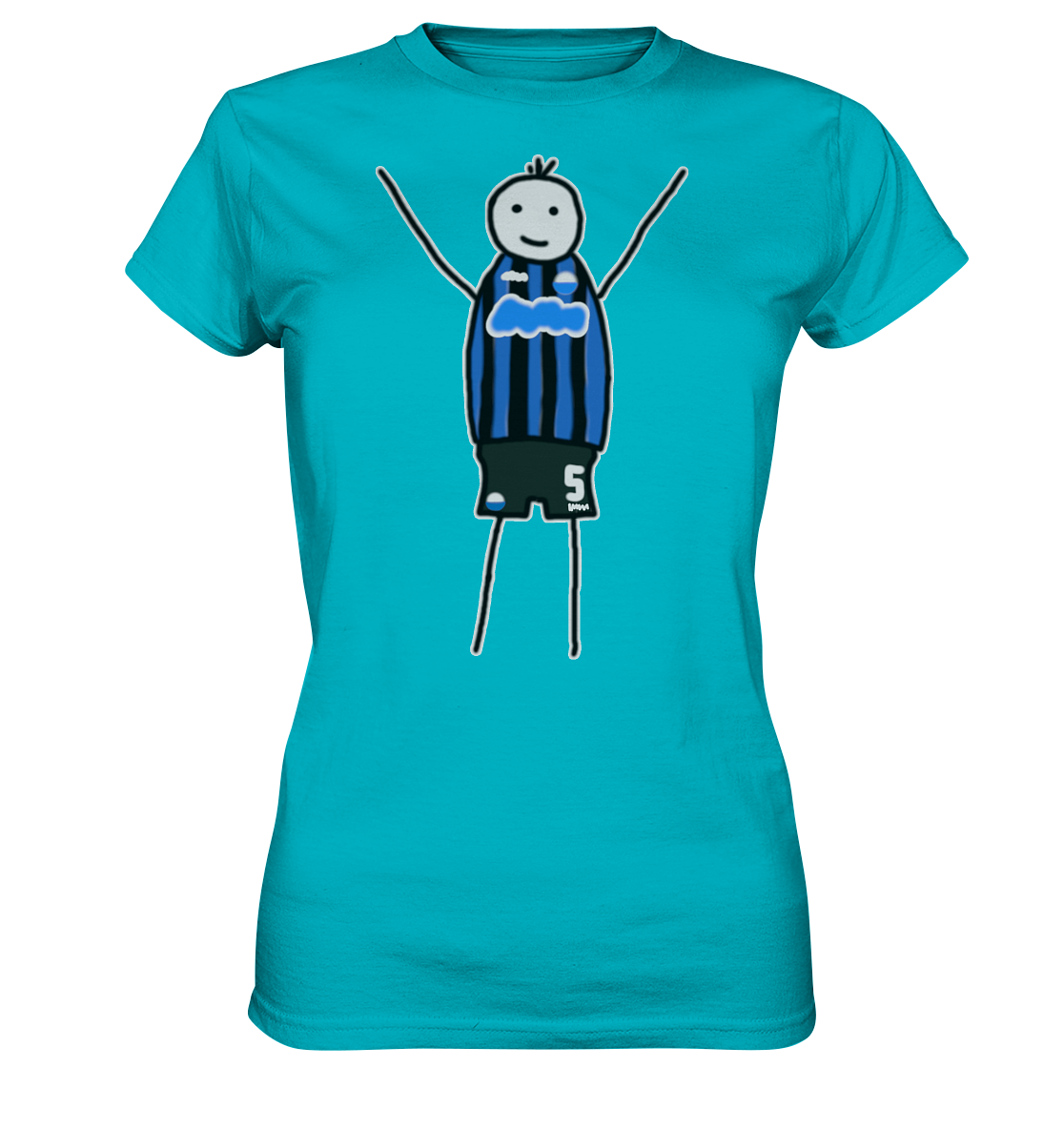 Paderborn Fan-T-Shirt Strichmännchen - Ladies Premium Shirt Paderborn Fan-T-Shirt Strichmännchen - Ladies Premium Shirt