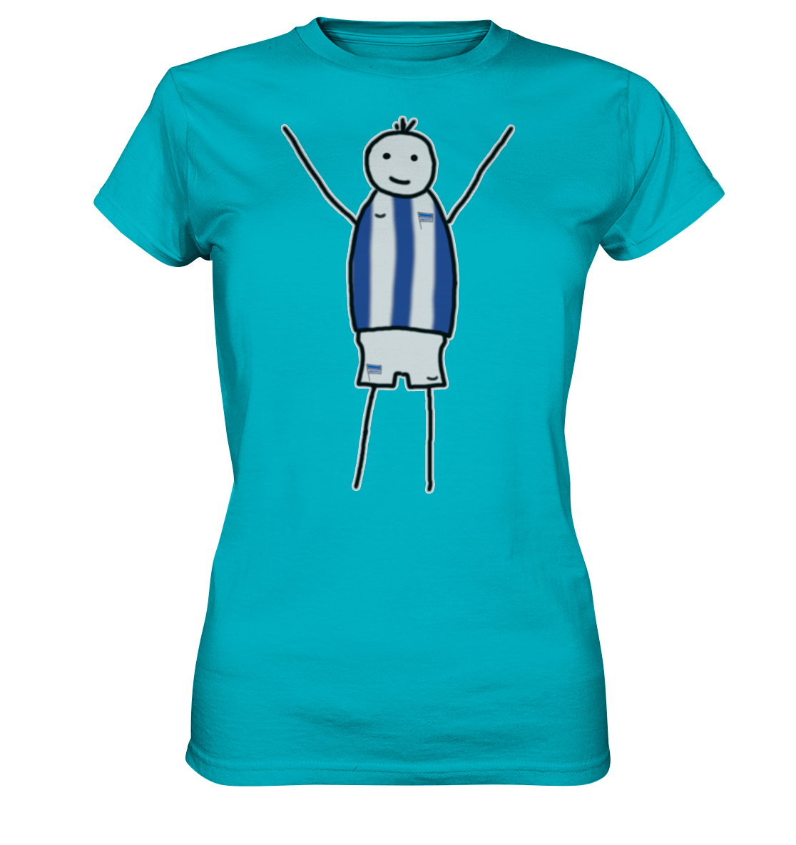 Berlin Fan-T-Shirt Strichmännchen - Ladies Premium Shirt Berlin Fan-T-Shirt Strichmännchen - Ladies Premium Shirt