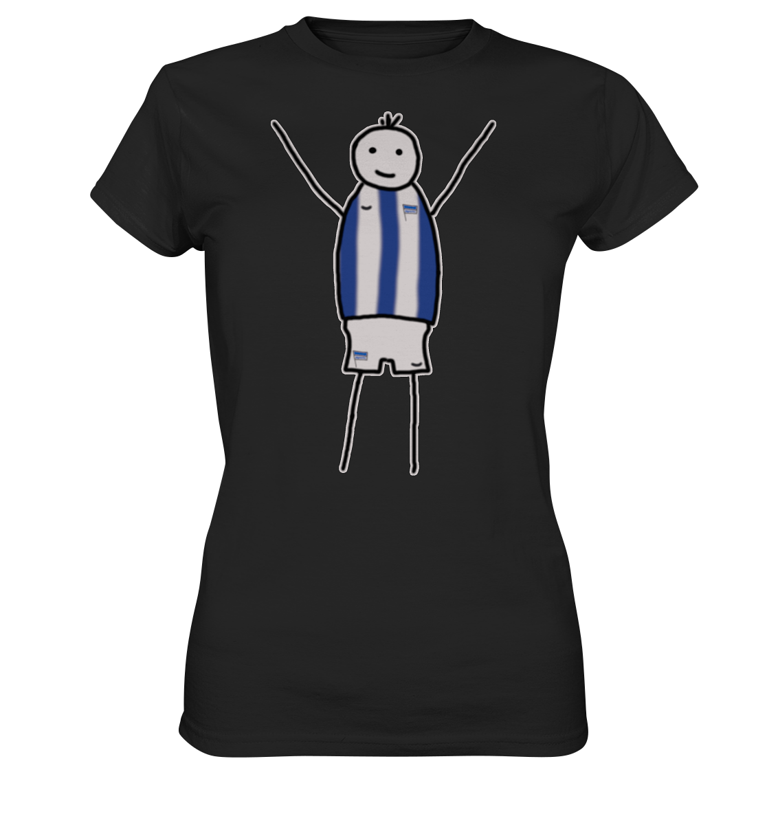 Berlin Fan-T-Shirt Strichmännchen - Ladies Premium Shirt Berlin Fan-T-Shirt Strichmännchen - Ladies Premium Shirt