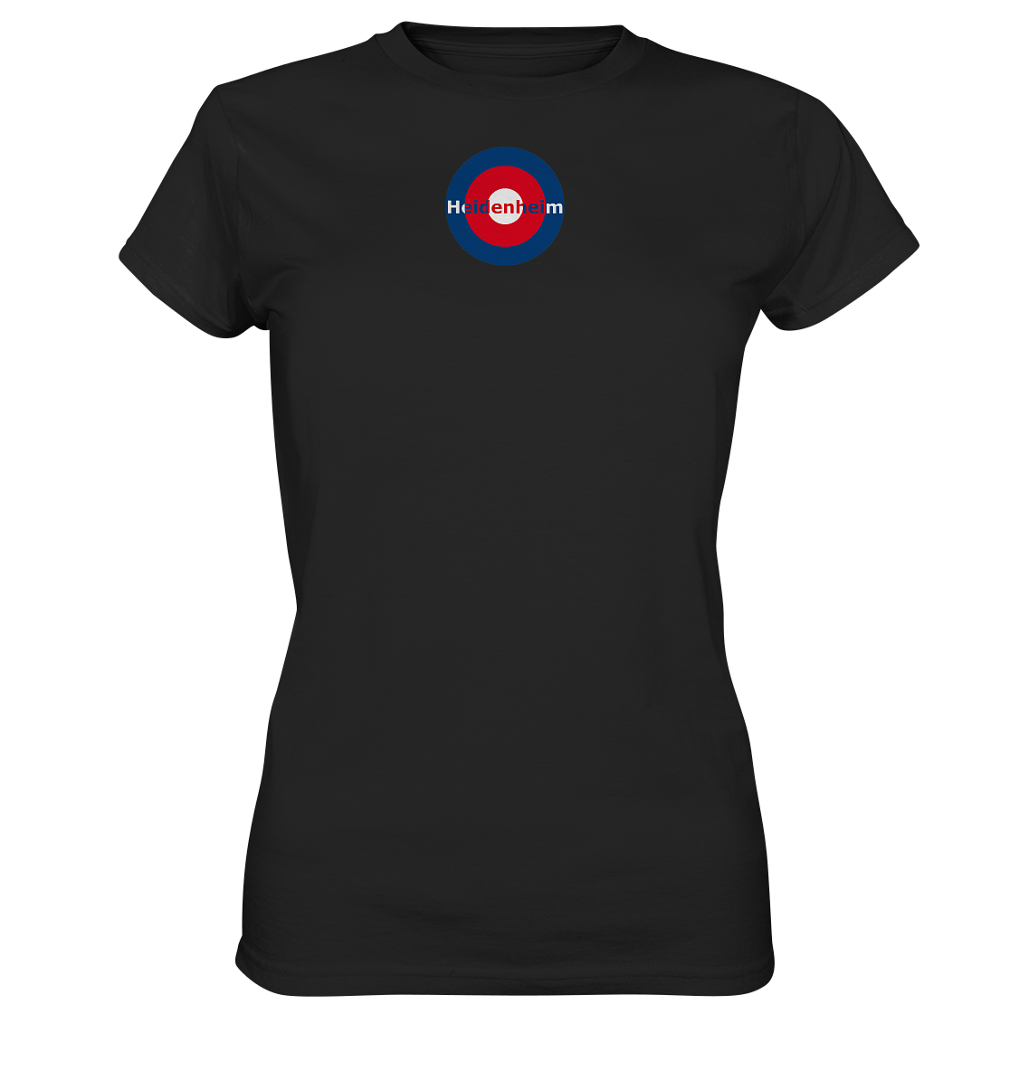 Heidenheim Fan-T-Shirt Kokarde klein "Heidenheim" - Ladies Premium Shirt Heidenheim Fan-T-Shirt Kokarde klein "Heidenheim" - Ladies Premium Shirt