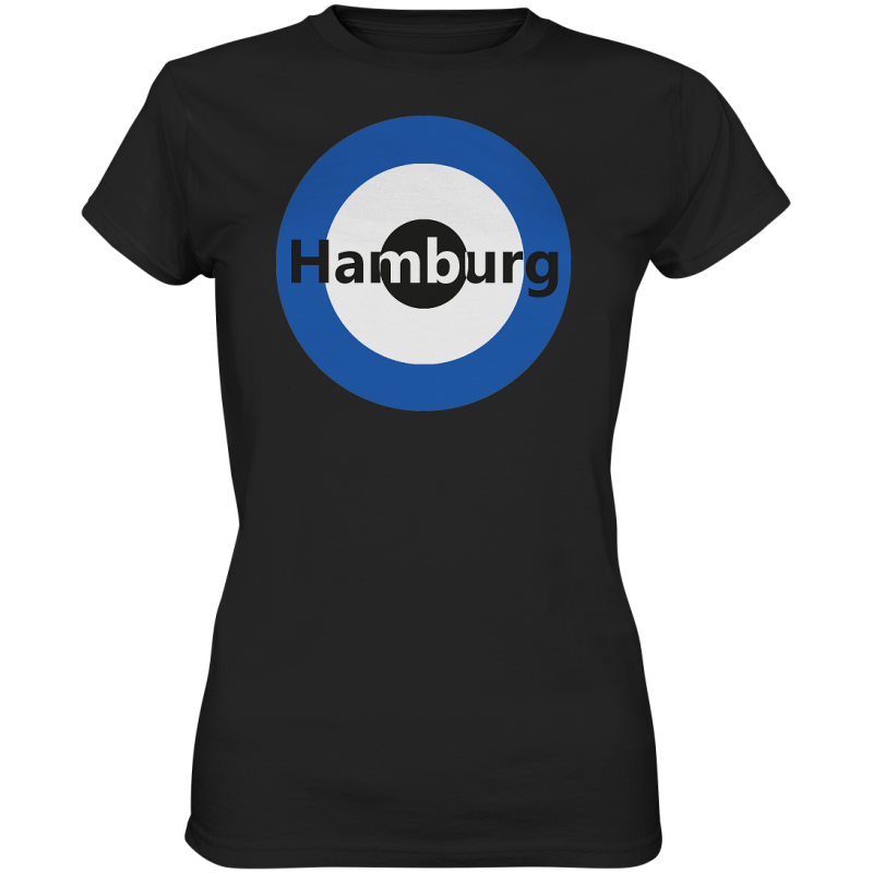 Hamburg Fan-T-Shirt Kokarde groß "Hamburg" - Ladies Premium Shirt